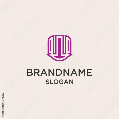 Abstract brand name logo vector
