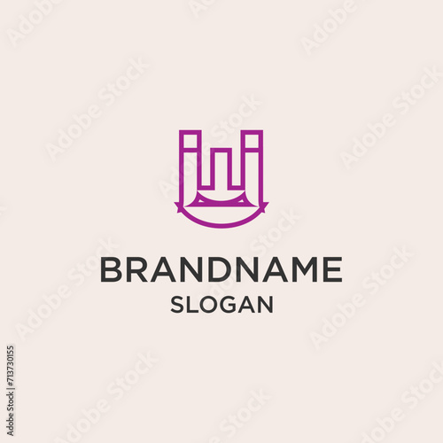 Abstract brand name logo vector