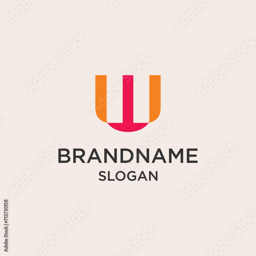 Abstract brand name logo vector