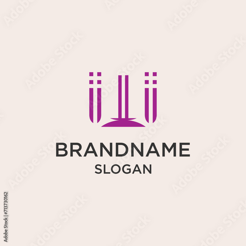 Abstract brand name logo vector