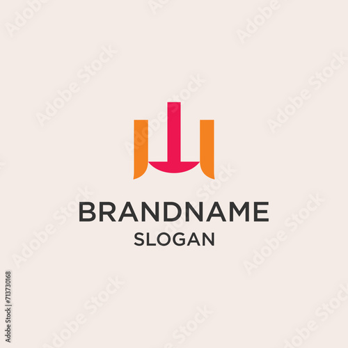 Abstract brand name logo vector