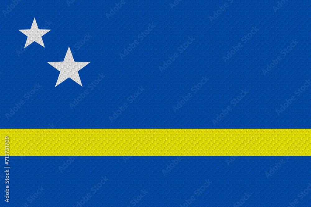 National flag of Kuracao. Background with flag of Kuracao. National flag of Kuracao. Background with flag of Kuracao.