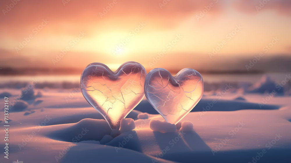 Fototapeta premium Romantic heart-shaped Valentine's Day background, symbolizing Valentine's Day, wedding, love