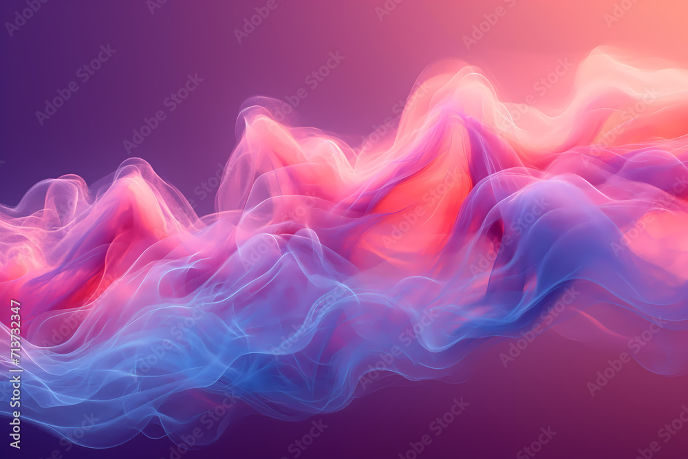 Digital Abstract Gradient Background, banner Background with Smoke Wave patten, wallpaper concept