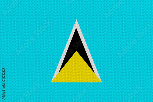 National flag of Saint Lucia.. Background with flag of Saint Lucia..