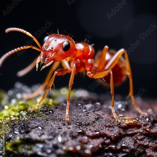 Australia poisonous red ants images Generative AI © MiltonKumar