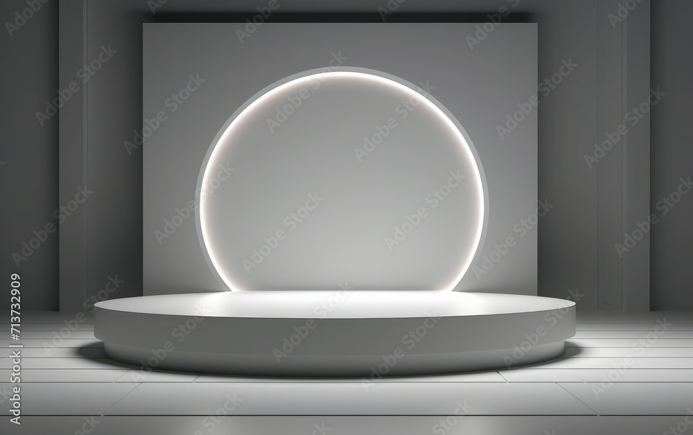 Futuristic podium for product. 3d rendering Futuristic podium for product. 3d rendering