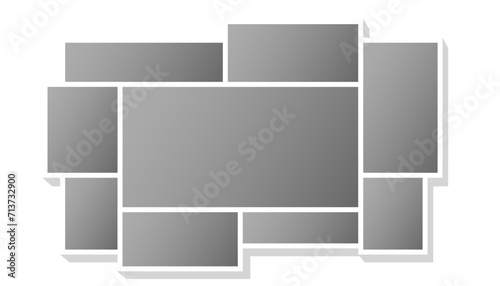 modern photo collage frame background collect lovely photographs