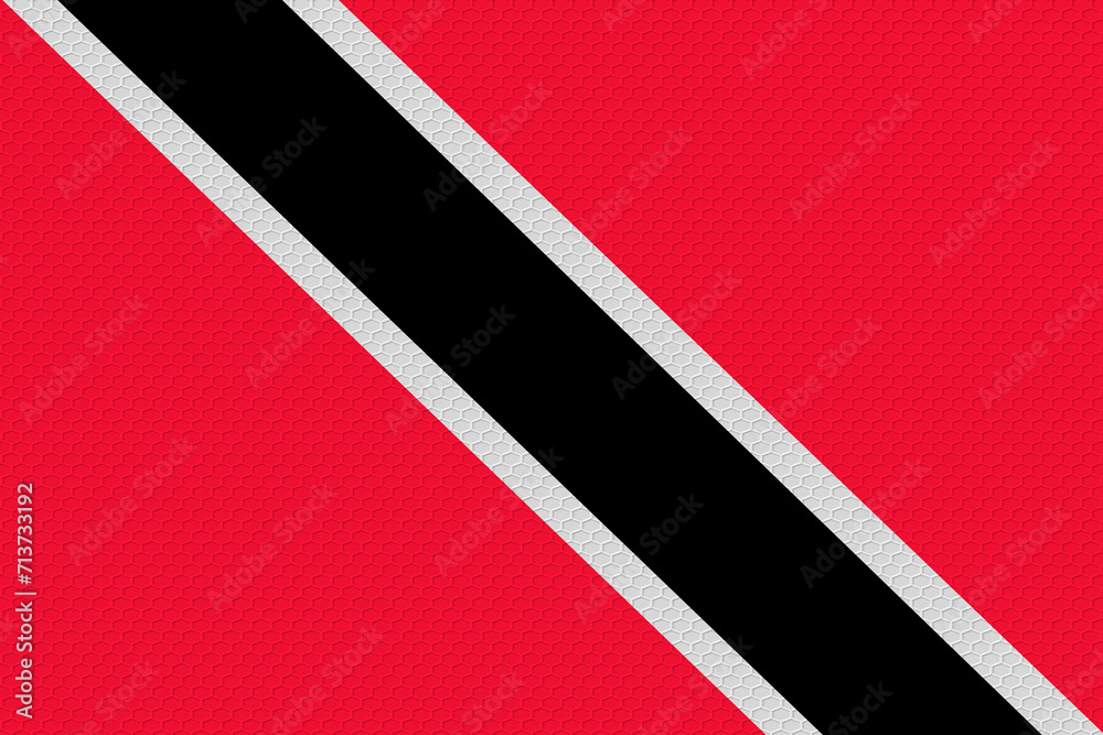 National flag of Trinidad and Tobago. Background with flag of Trinidad and Tobago. National flag of Trinidad and Tobago. Background with flag of Trinidad and Tobago.