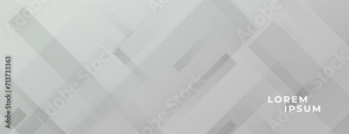 modern and abstract geometric shape grey banner design