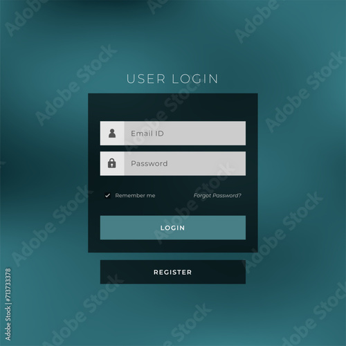 user friendly login page form template for registration and signup