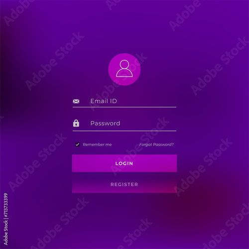 modern business signup form template for web app access