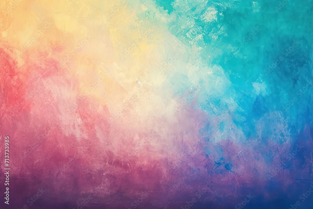 Colorful abstract background with grunge brushstrokes and stains.