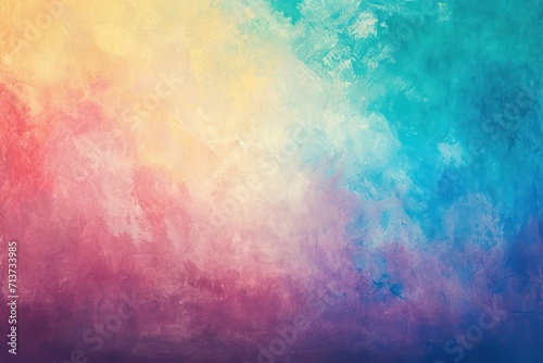 Colorful abstract background with grunge brushstrokes and stains.