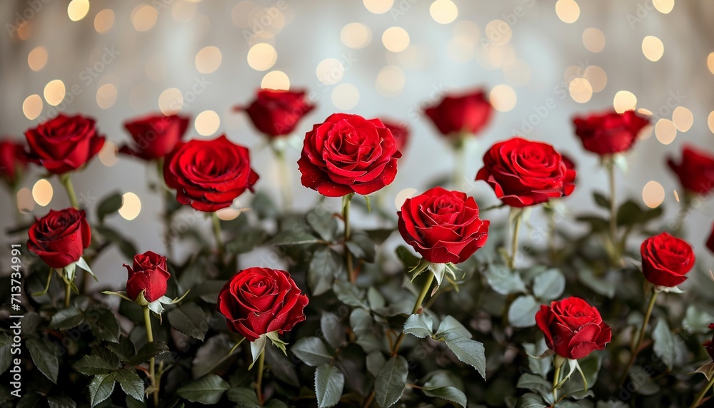 fresh red roses flower background,white background,sparkling lights fresh red roses flower background,white background,sparkling lights