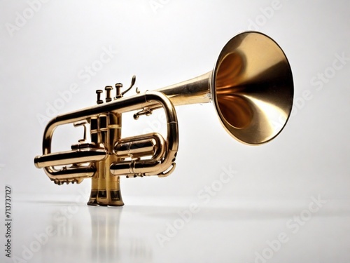 trumpet isolated on white
