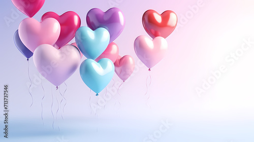 Valentine s Day  love and romance background  background with heart shapes
