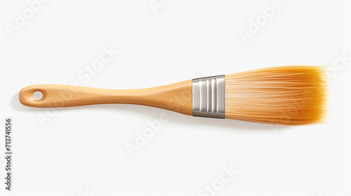 paint brush transparent background 3d rendering on white background