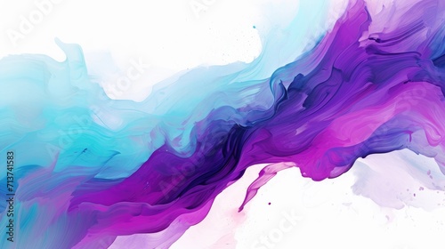 sweeping hues of cyan and violet, isolated white background. artistic abstract backdrop for creative projects, digital media, and textured graphic overlays