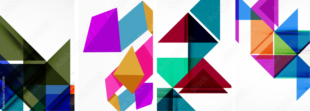 Triangle poster set for wallpaper, business card, cover, poster, banner, brochure, header, website Triangle poster set for wallpaper, business card, cover, poster, banner, brochure, header, website