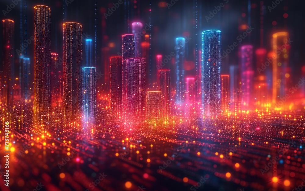 Smart city and abstract line and dot connect with gradient line design, big data connection technology concept. Smart city and abstract line and dot connect with gradient line design, big data connection technology concept.