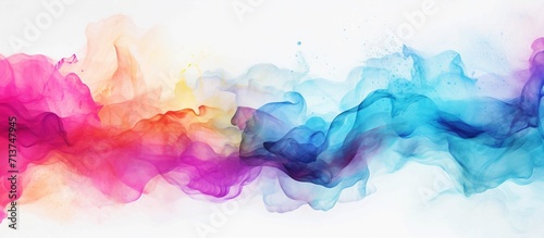 abstract colorful smoke background with space for your text, vector illustration. Generative AI