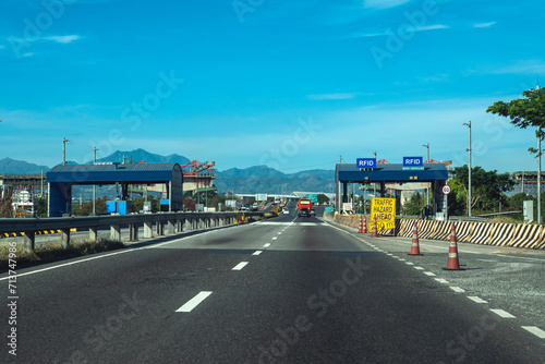 Malabacat, Pampanga, Philippines -Driver's point of view of the NLEX SCTEX interchange highway.