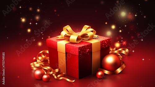 Gift box background, black friday sale, birthday, children's day, valentine's day and wedding gift background © win