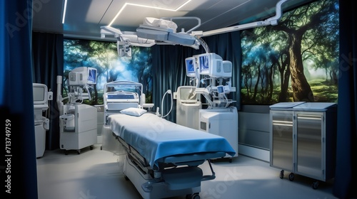 Landscape view featuring a hybrid surgical suite designed for multi-disciplinary procedures © Tahir AI