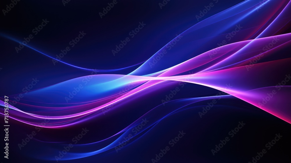 Abstract neon blue and purple glowing lines abstract background Abstract neon blue and purple glowing lines abstract background