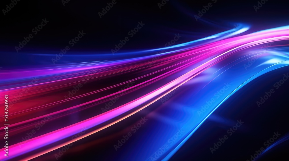 Abstract neon lines background