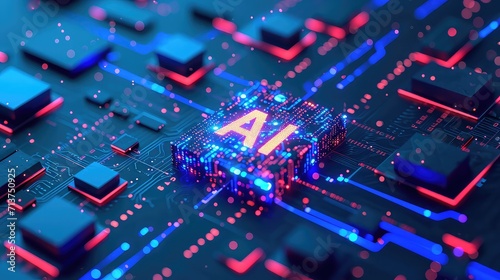 AI, Artificial Intelligence and Machine learning concept, conceptual image, Science and artificial intelligence technology, innovation and futuristic 