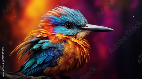 Colorful_swarrow_bird__4K_UHD__Real_ image colorful background © SazzadurRahaman