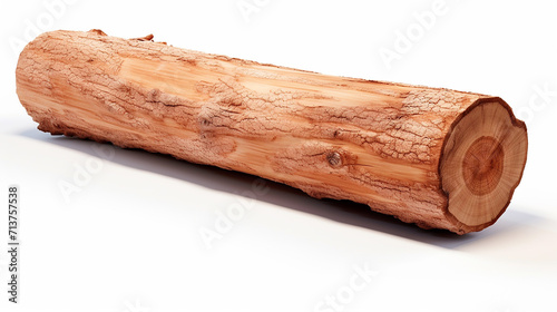 wood long transparent background 3d rendering on white background