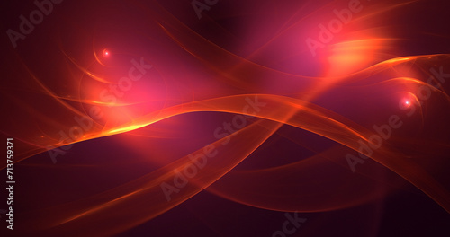 3D manual rendering abstract fractal light background