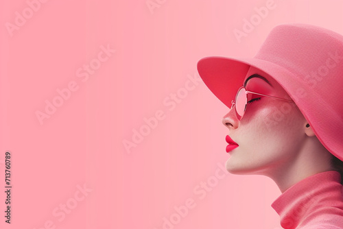 3D portrait of a high fashion woman 
