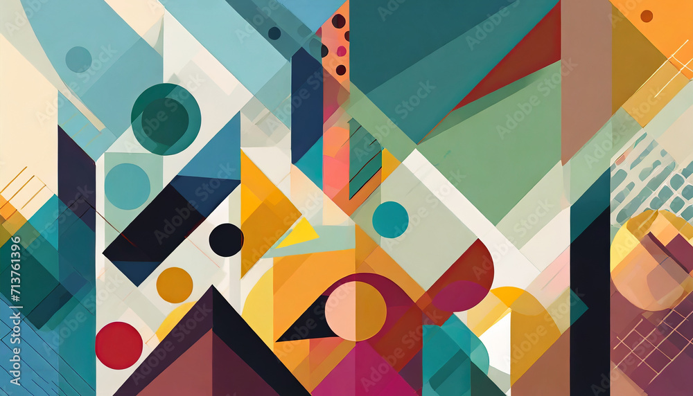 Abstract colorful shapes background Abstract colorful shapes background