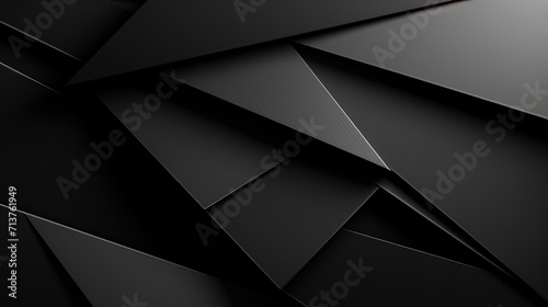 contemporary black abstract design with textured surfaces. ideal for professional presentation and graphic art