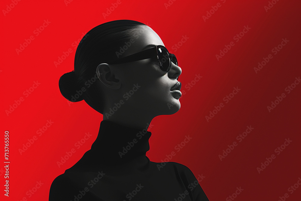 3D portrait of a high fashion woman 3D portrait of a high fashion woman