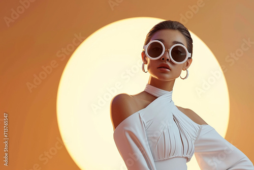 3D portrait of a high fashion woman 