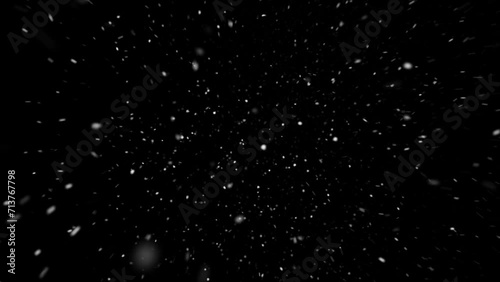 CGで作成した見上げた空から雪が降るグラフィック素材、頭上から激しく降る雪（背景はアルファチャンネル付き）,snow,background,snowflake,雪片 photo