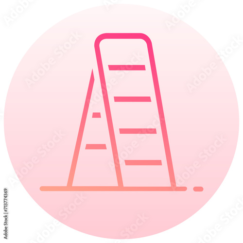 ladder round gradient vector icon