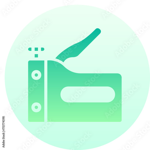 stapler round gradient vector icon
