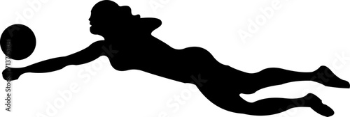 Volleyball Player Silhouette
