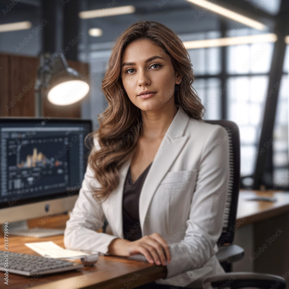 Obraz premium Visions in Motion: Where Leaders Orchestrate Dreams, Painted in Determination. Harmony in High Rises: A Symphony of Minds, Sculpting Success in Steel and Glass.