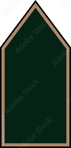 Shoulder pad military officer mark for the KÖZKATONA (PRIVATE PV1) insignia rank in the  Hungarian Ground Forces