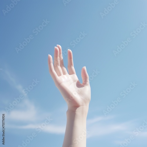 hands sky