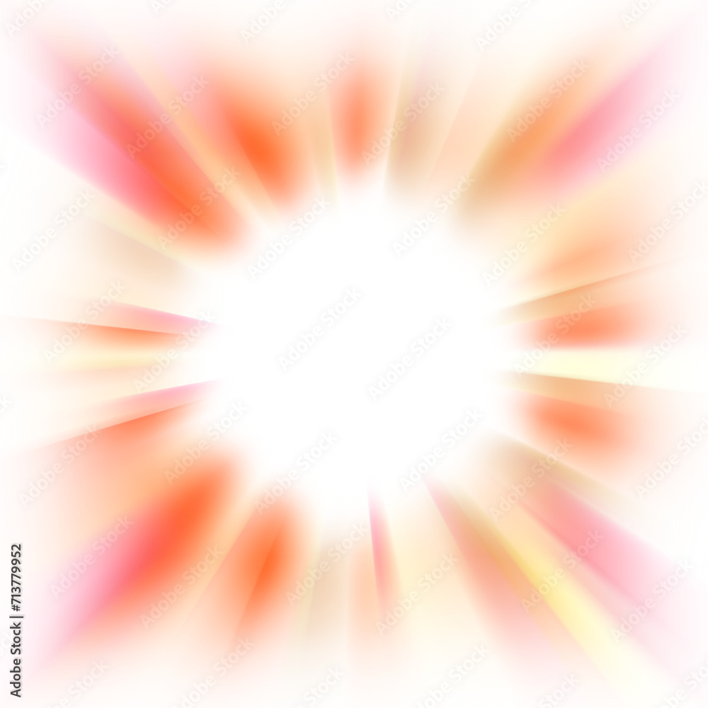 Obraz premium An abstract cut out transparent iridescent color streak blur design element.