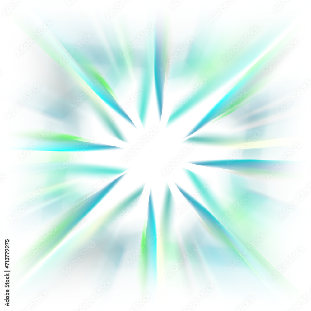 Obraz premium An abstract cut out transparent iridescent color streak blur design element.