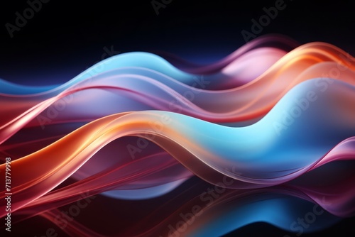 Vibrant Abstract Wavy Background with Colorful Gradient